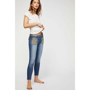 New Free People Etienne Marcel Skinny Crop Jeans